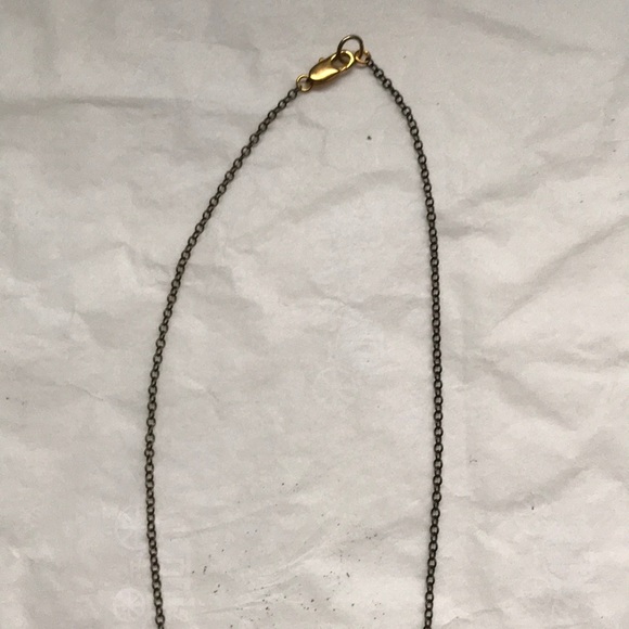 Turquoise triangle geometric statement necklace - Picture 4 of 6